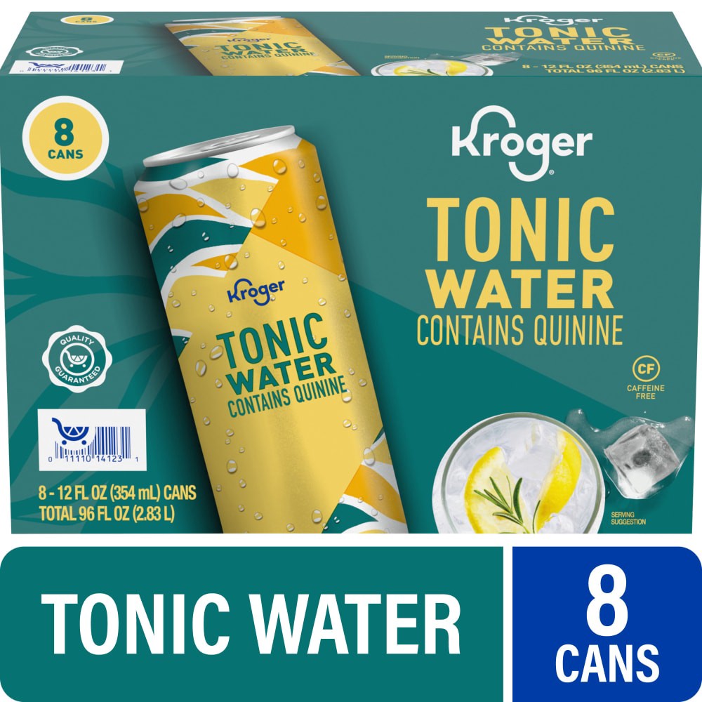 slide 2 of 4, Kroger® Tonic Water with Quinine, 8 ct; 12 fl oz