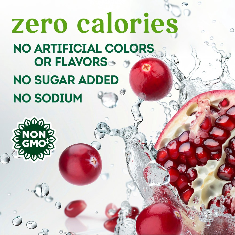 slide 2 of 4, Simple Truth Pomegranate Cranberry Sparkling Selzter Water Cans, 8 ct; 12 fl oz