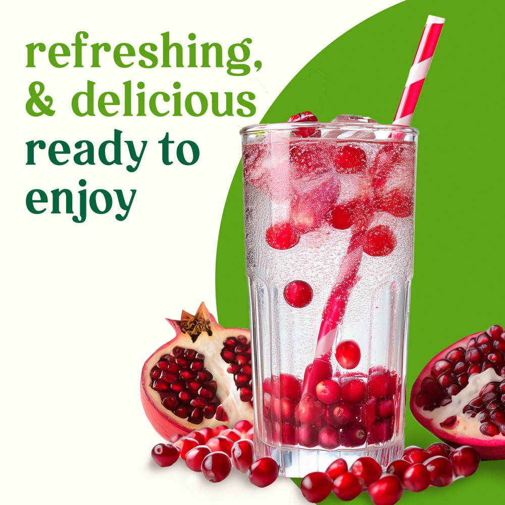 slide 3 of 4, Simple Truth Pomegranate Cranberry Sparkling Selzter Water Cans, 8 ct; 12 fl oz