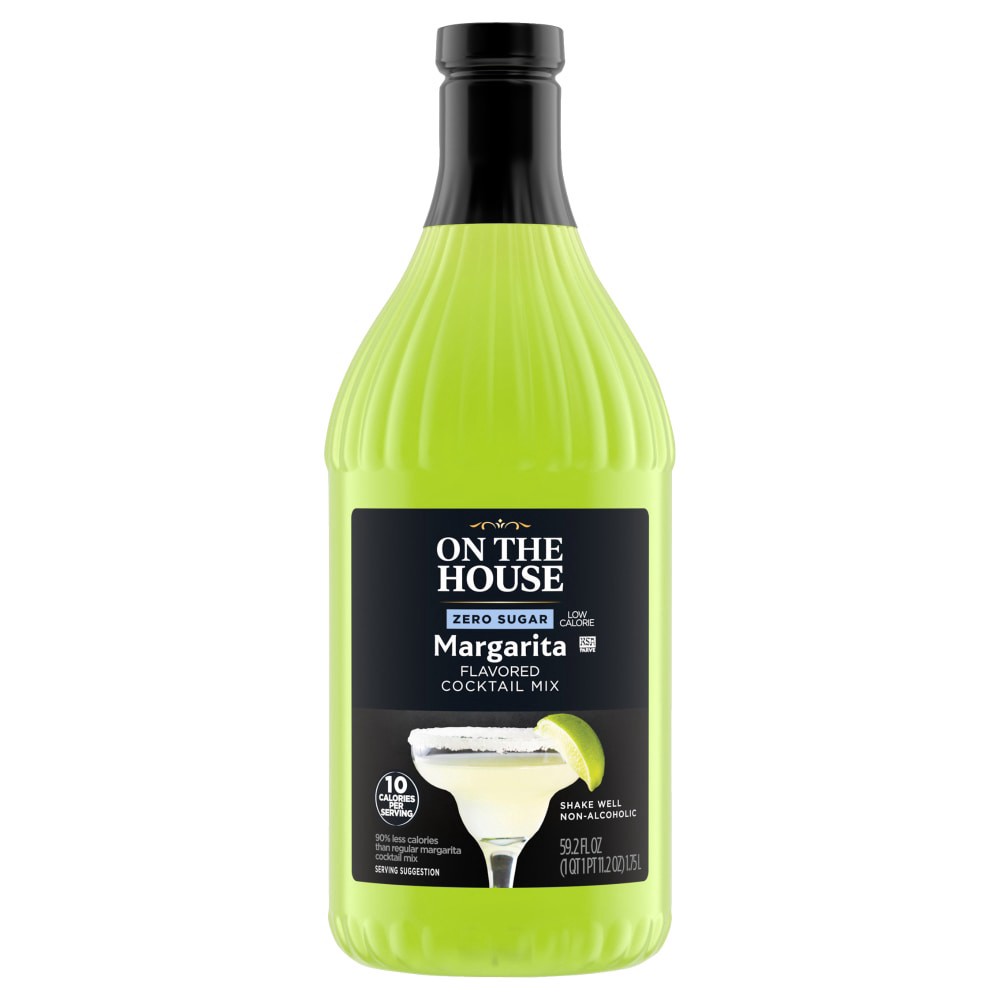 slide 2 of 4, On The House Zero Sugar Margarita Flavored Cocktail Mix, 59.2 fl oz