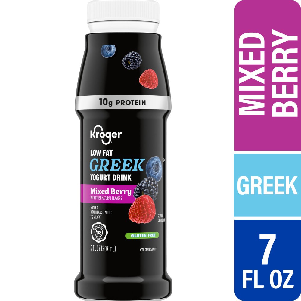 slide 5 of 6, Kroger® Mixed Berry Yogurt Smoothie, 7 fl oz