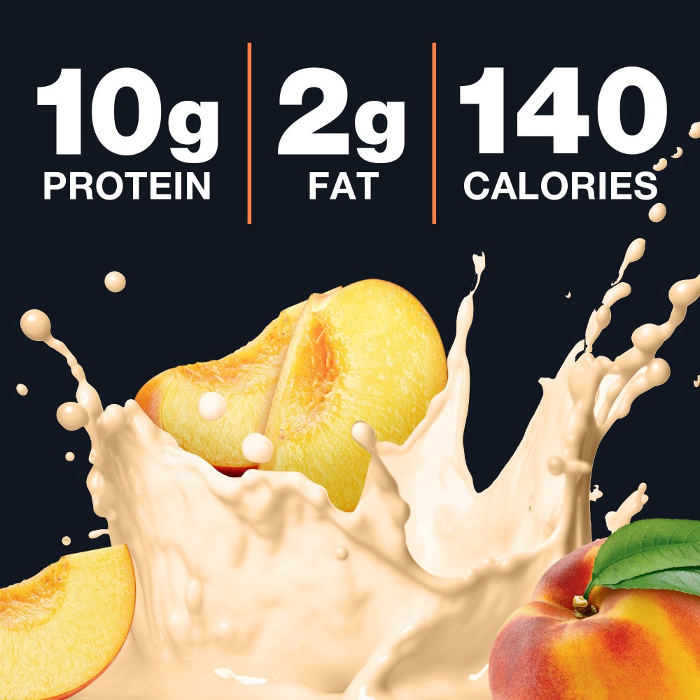 slide 3 of 6, Kroger® Low Fat Peach Greek Yogurt Drink, 7 fl oz
