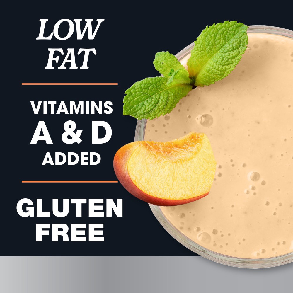 slide 2 of 6, Kroger® Low Fat Peach Greek Yogurt Drink, 7 fl oz