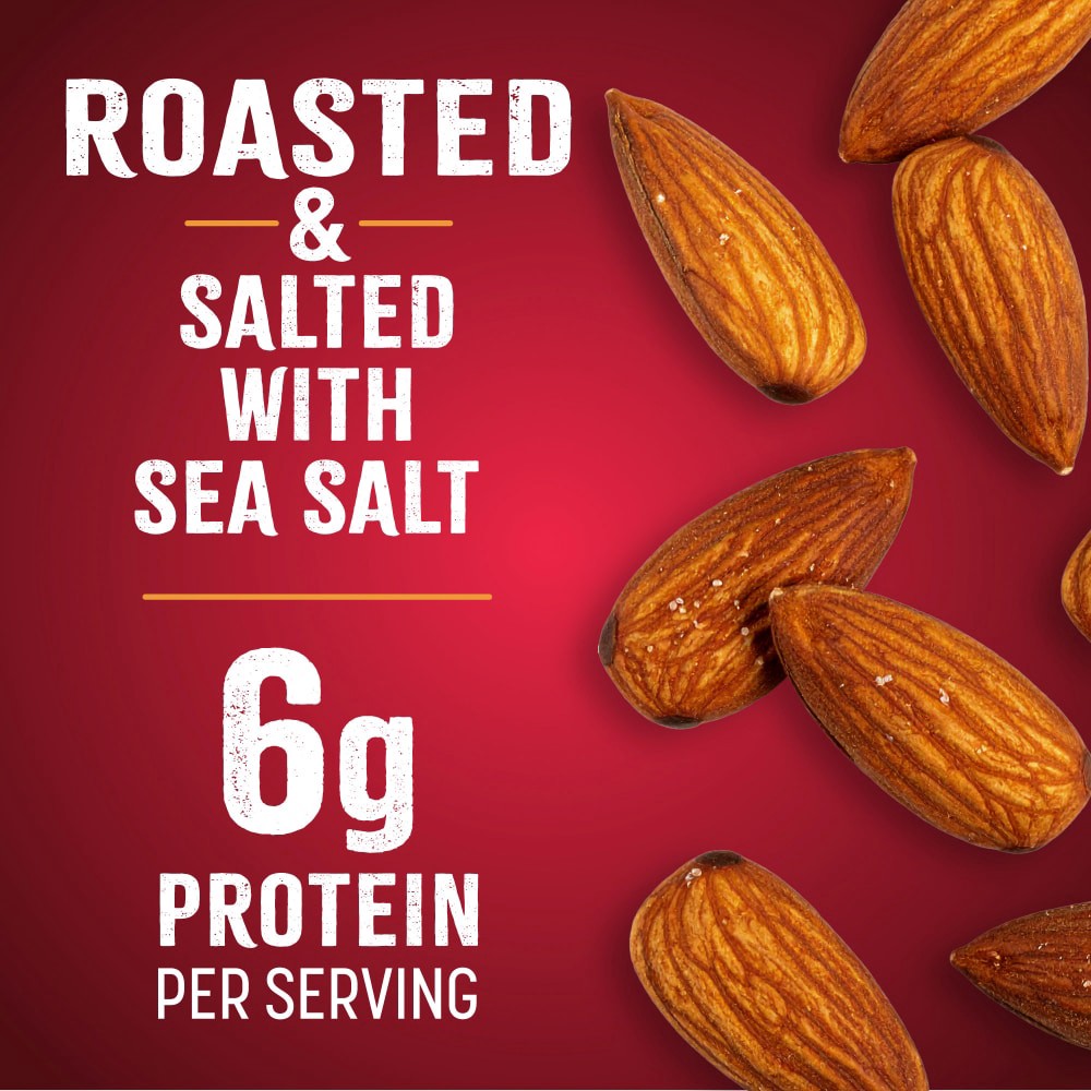slide 3 of 4, Kroger Salted With Sea Salt Roasted Almonds, 32 oz