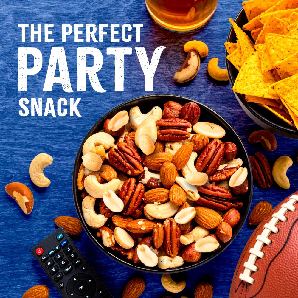 slide 3 of 4, Kroger Salted Mixed Nuts Less Than 50% Peanuts With Sea Salt - 32 oz, 32 oz