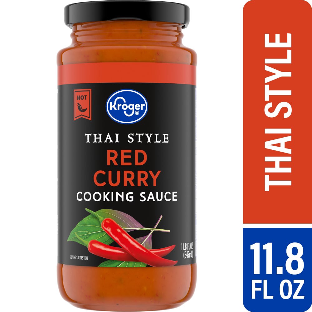 slide 2 of 4, Kroger® Thai Style Red Curry Cooking Sauce, 11.8 fl oz