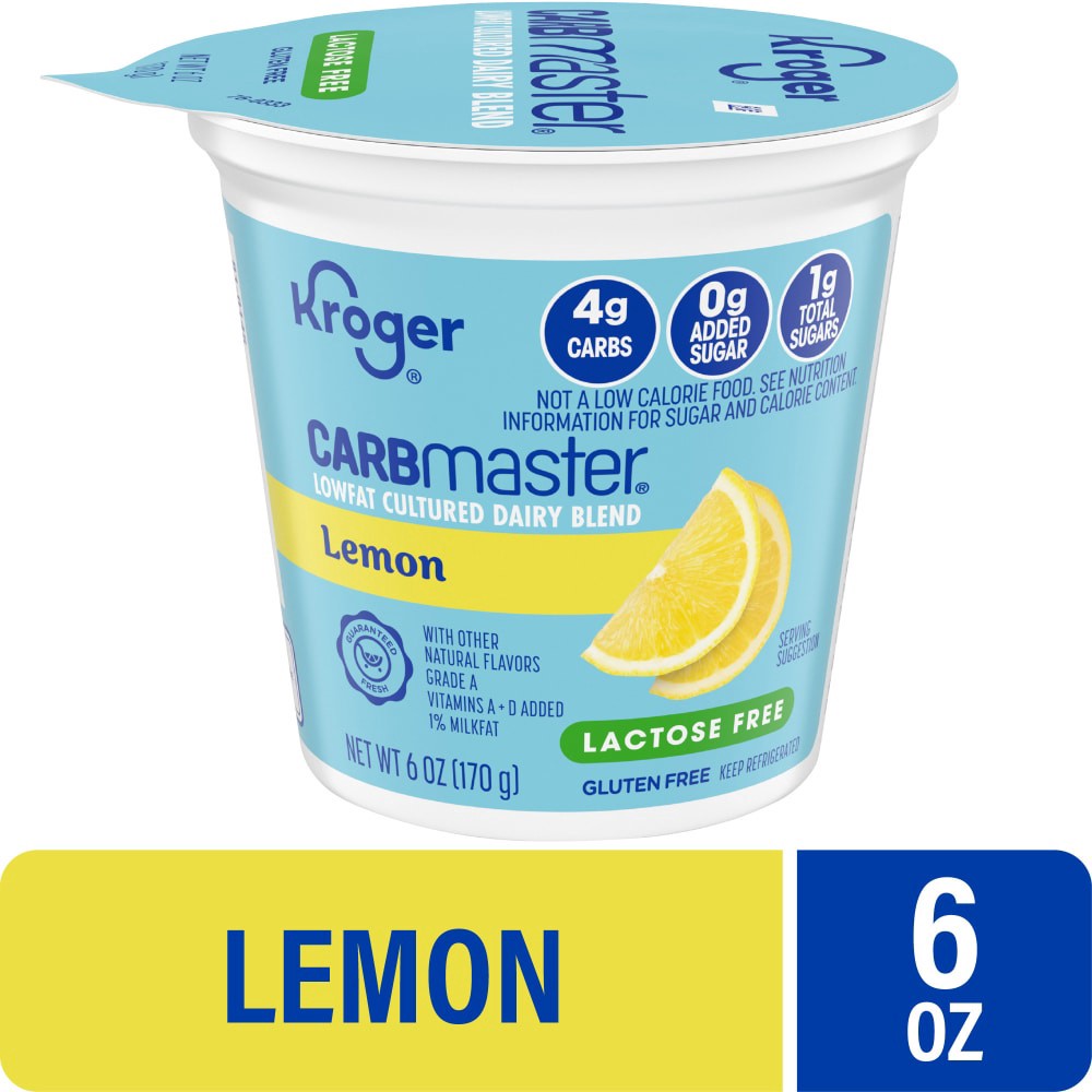 slide 2 of 5, Kroger Carbmaster Lemon Yogurt, 6 oz