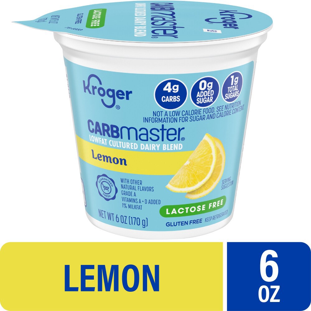 slide 2 of 5, Kroger Carbmaster Lemon Yogurt, 6 oz