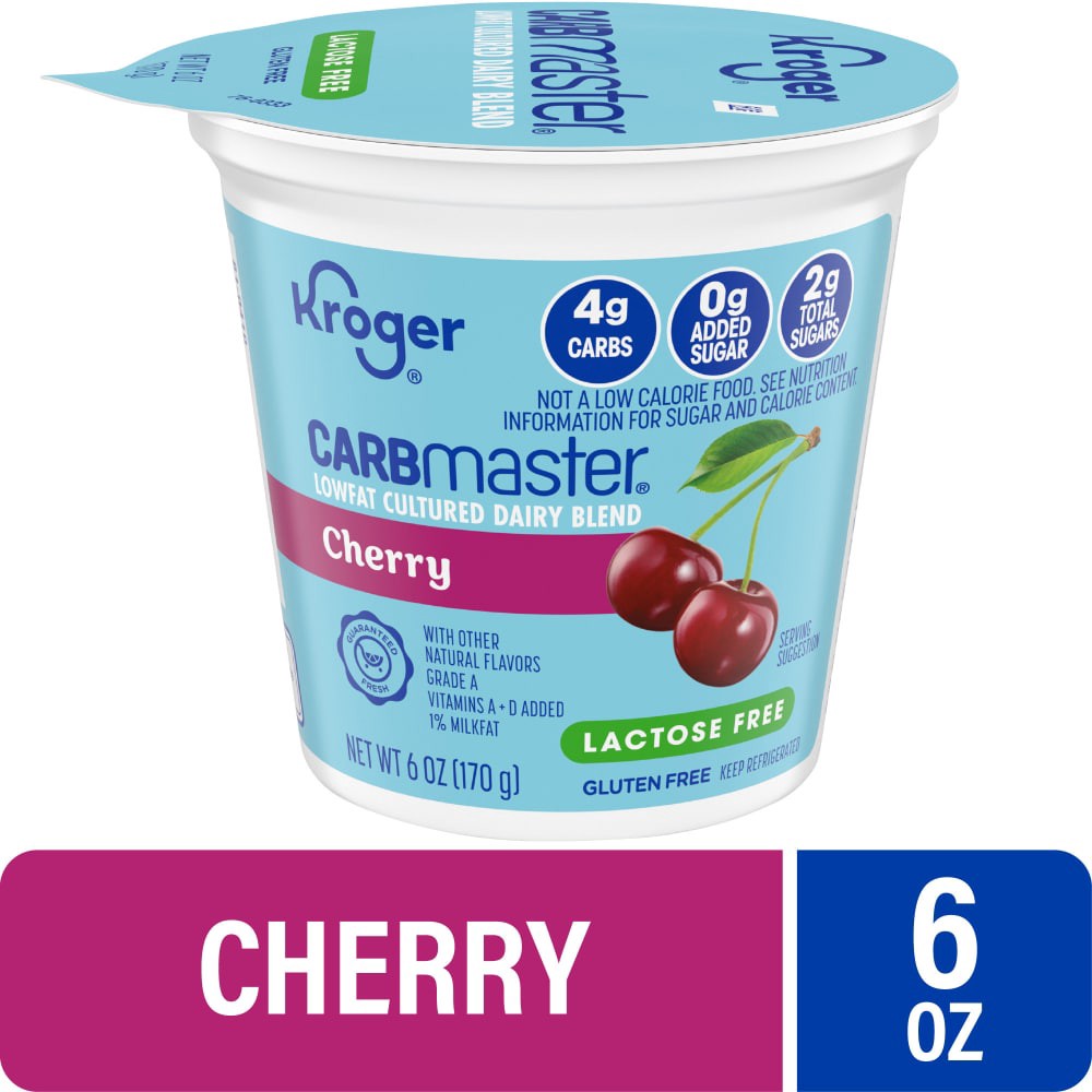 slide 3 of 5, Kroger Carbmaster Cherry Yogurt, 6 oz