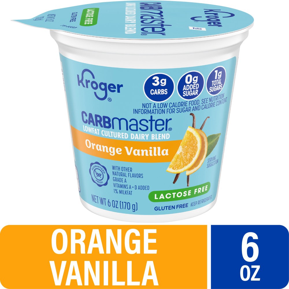 slide 5 of 5, Kroger Carbmaster Orange Vanilla Yogurt, 6 oz