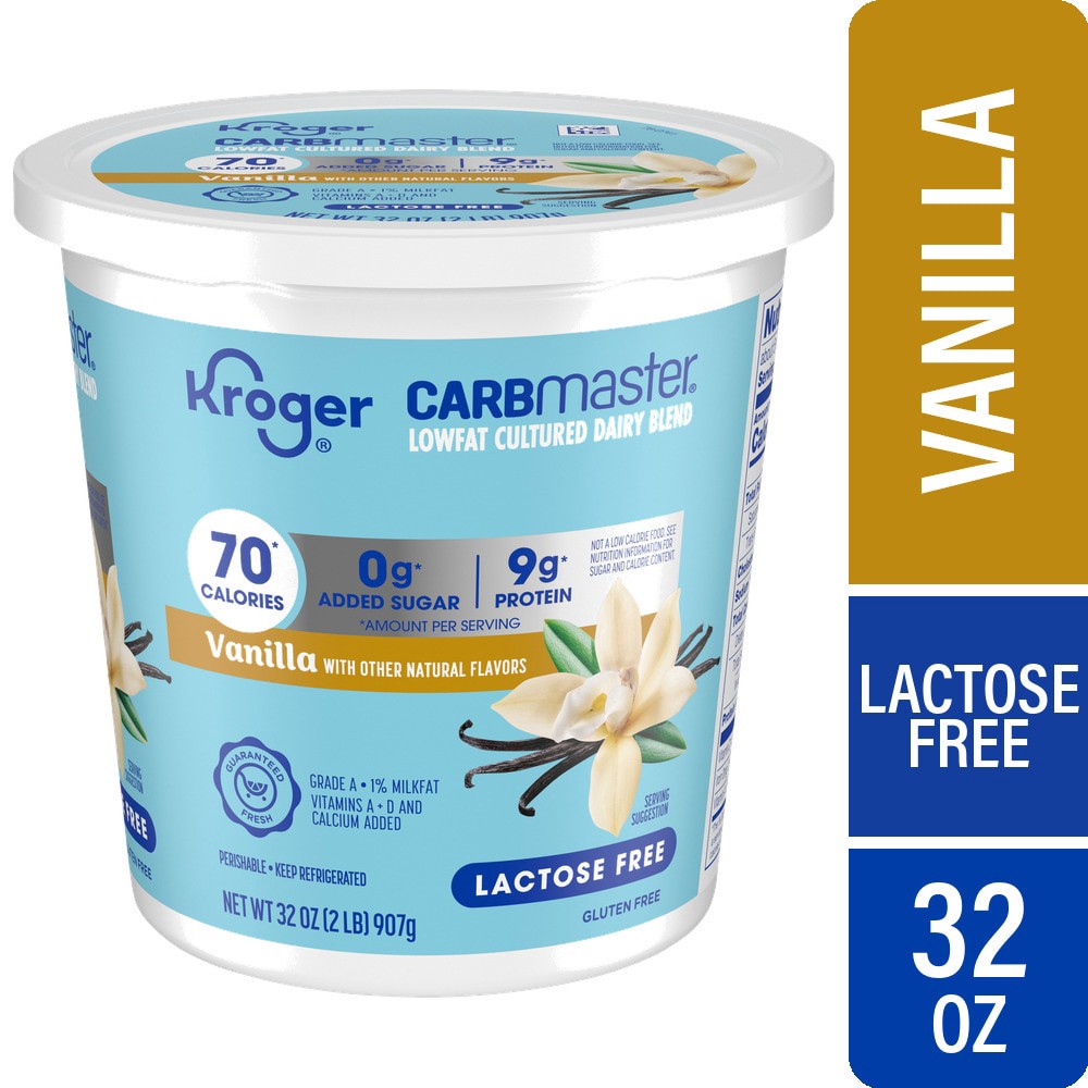 slide 2 of 5, Kroger® Carbmaster® Vanilla Yogurt, 32 oz