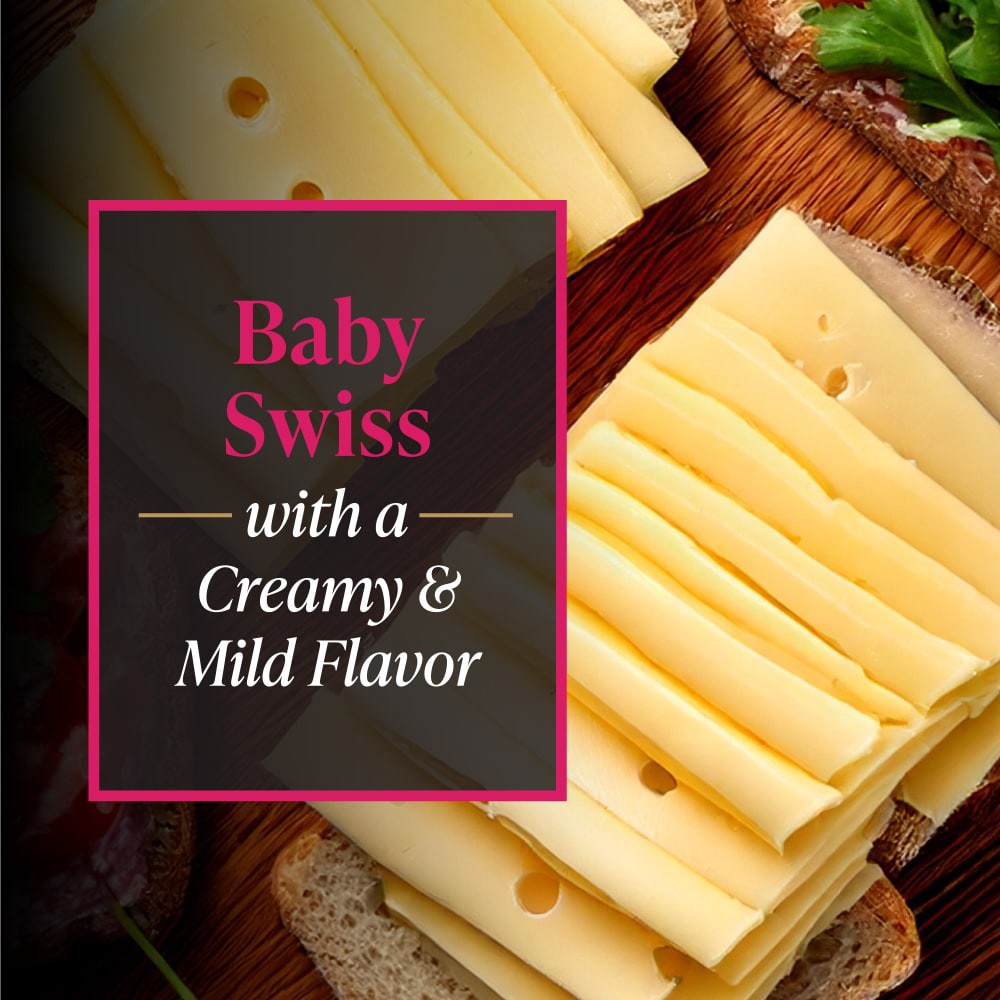 slide 3 of 4, Private Selection® Baby Swiss Cheese Slices, 7 oz