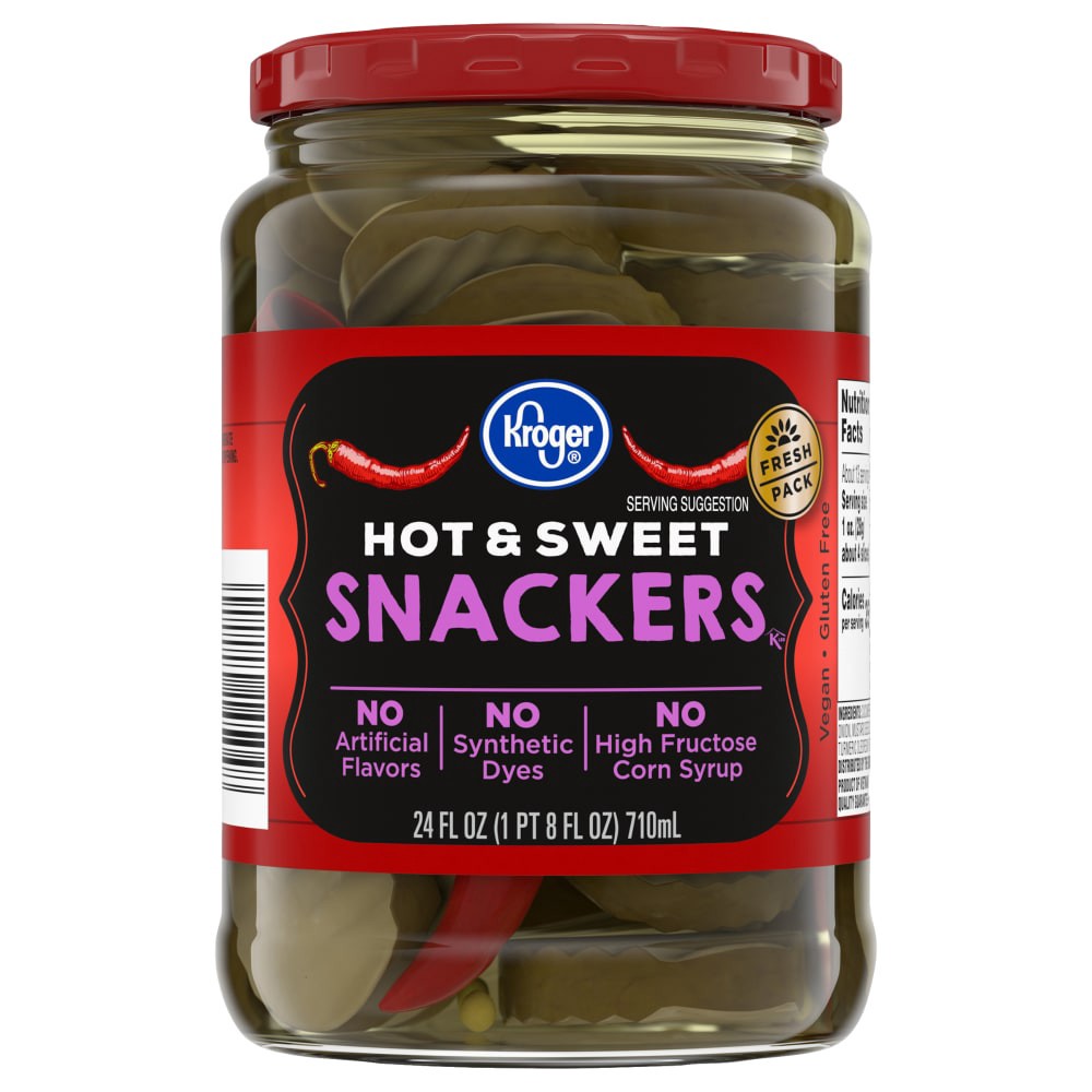 slide 3 of 4, Kroger® Hot & Sweet Snackers, 24 fl oz