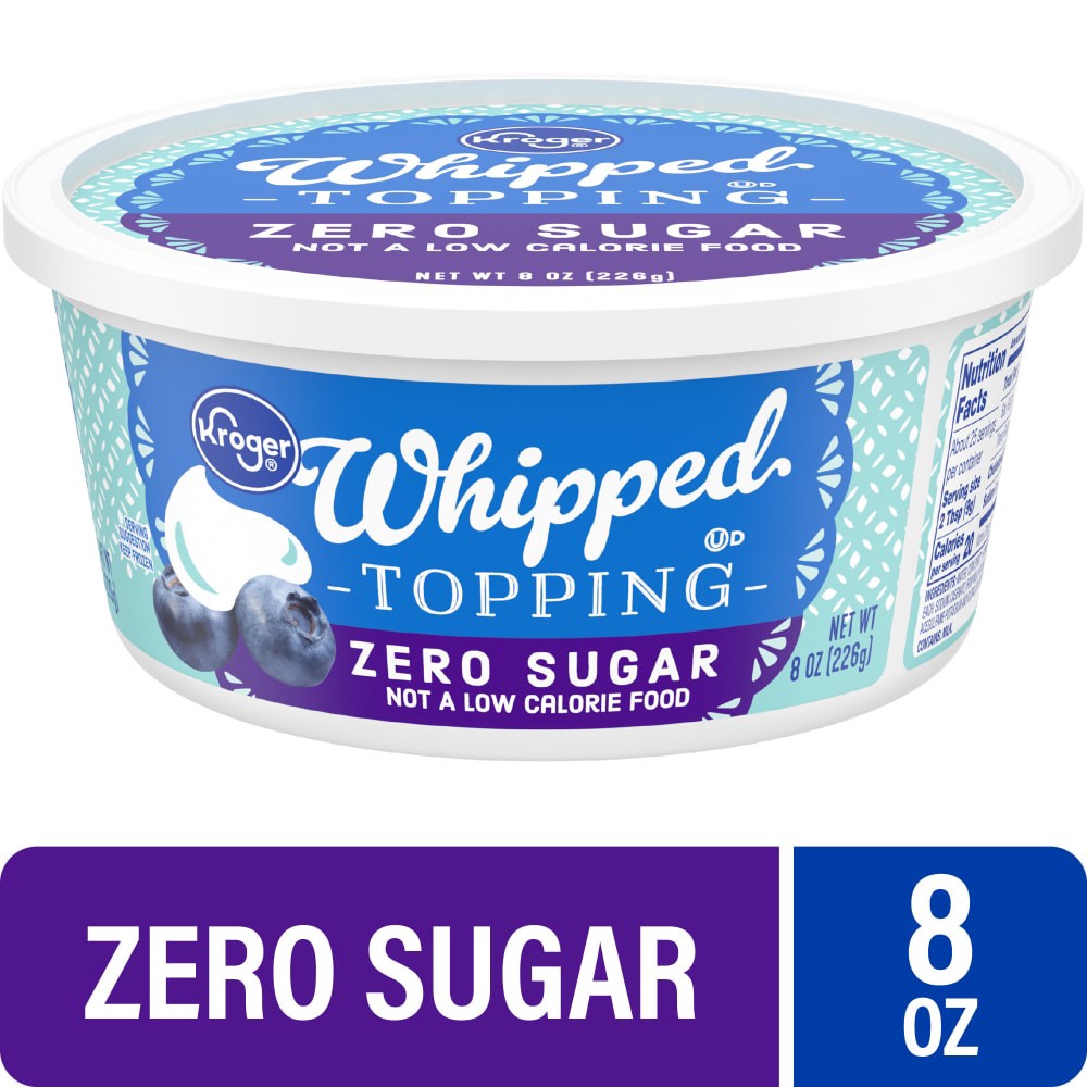 slide 2 of 4, Kroger® Zero Sugar Whipped Topping, 8 oz