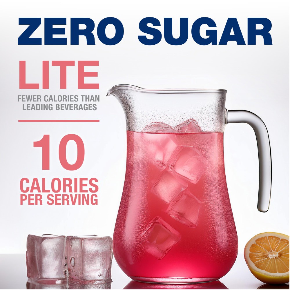 slide 2 of 6, Kroger® Zero Sugar Lite Pink Lemonade Drink Mix, 6 ct