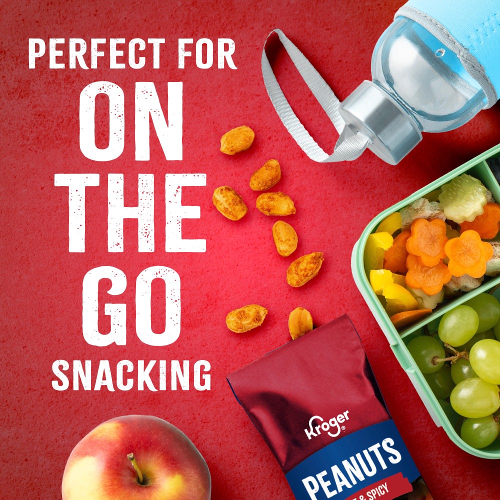 slide 4 of 4, Kroger Hot & Spicy Peanuts, 1.75 oz