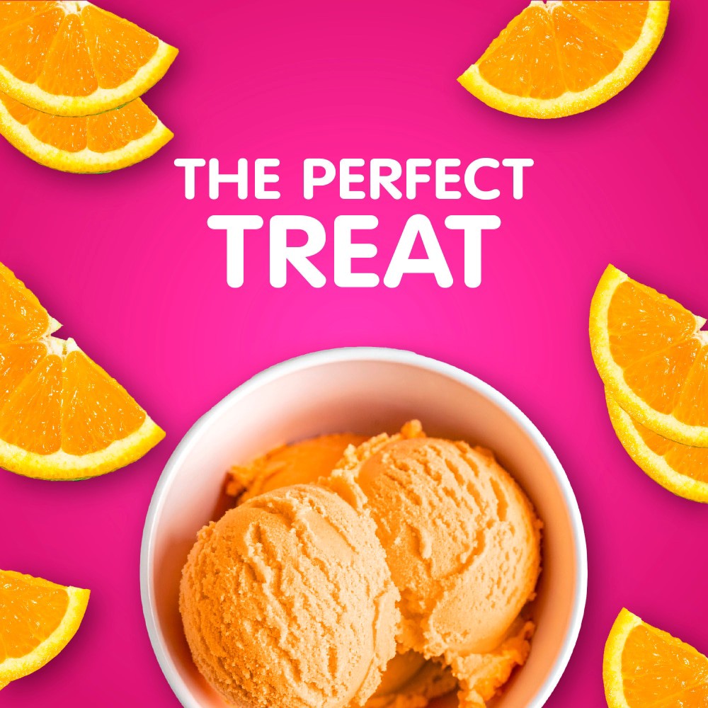 slide 4 of 5, Kroger® Orange Sherbet Ice Cream, 48 fl oz