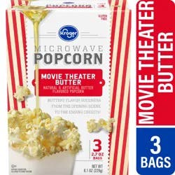 Kroger® Movie Theater Butter Microwave Popcorn
