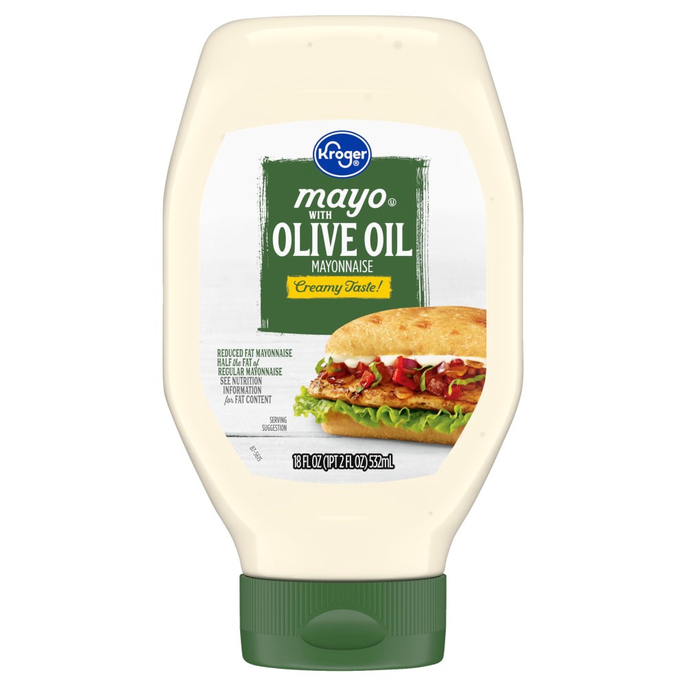 slide 2 of 2, Kroger® Mayo with Olive Oil, 18 fl oz