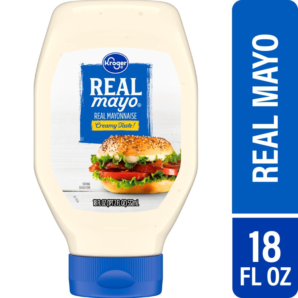 slide 2 of 2, Kroger® Real Mayo, 18 fl oz