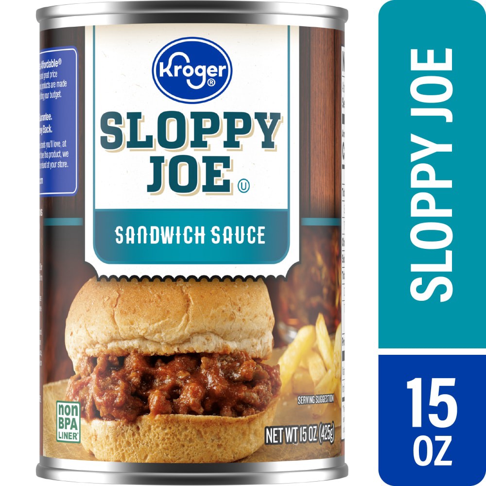 slide 2 of 4, Kroger® Sloppy Joe Sauce Can, 15 oz