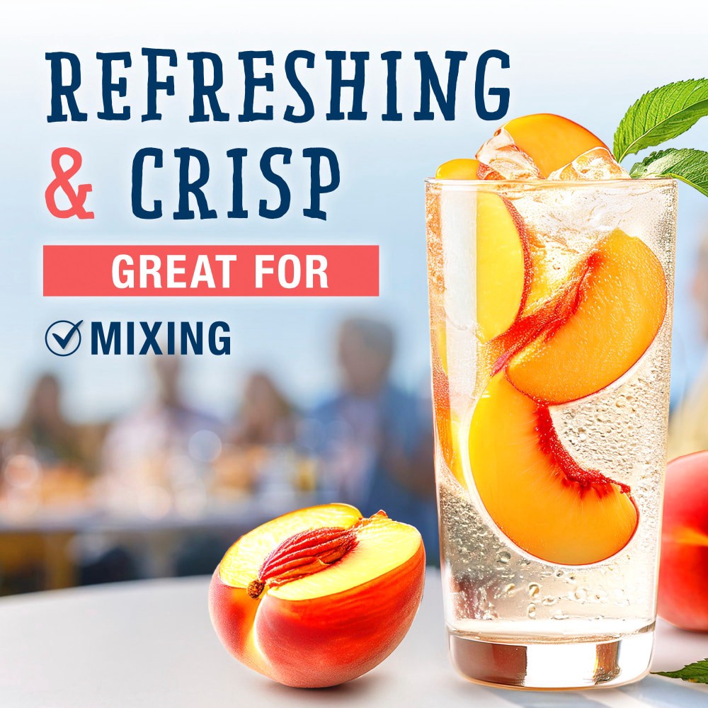 slide 3 of 4, Kroger® Zero Sugar Peach Sparkling Water, 1 liter