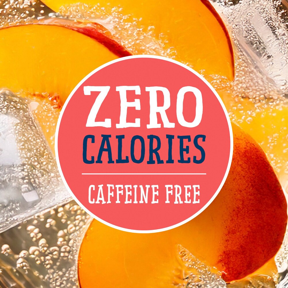 slide 2 of 4, Kroger® Zero Sugar Peach Sparkling Water, 1 liter