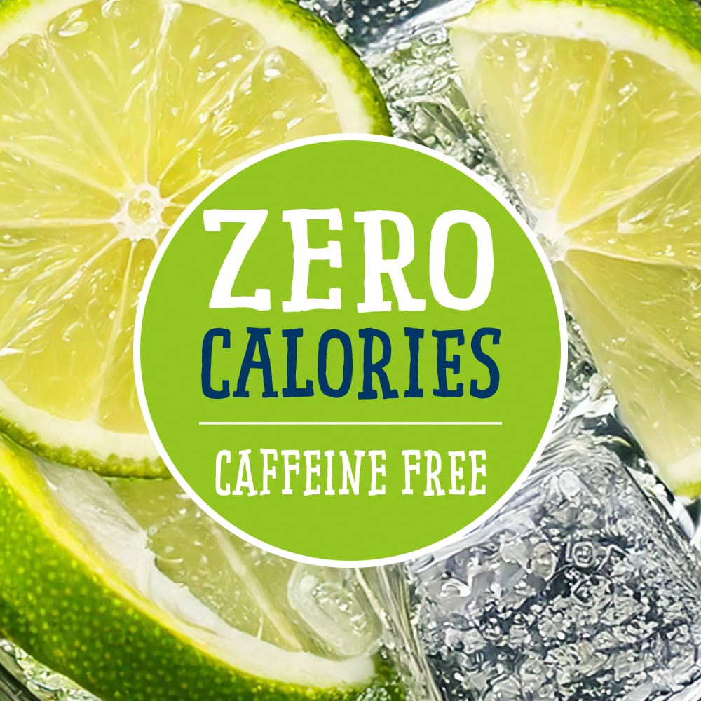 slide 3 of 4, Kroger® Zero Sugar Key Lime Sparkling Water, 1 liter