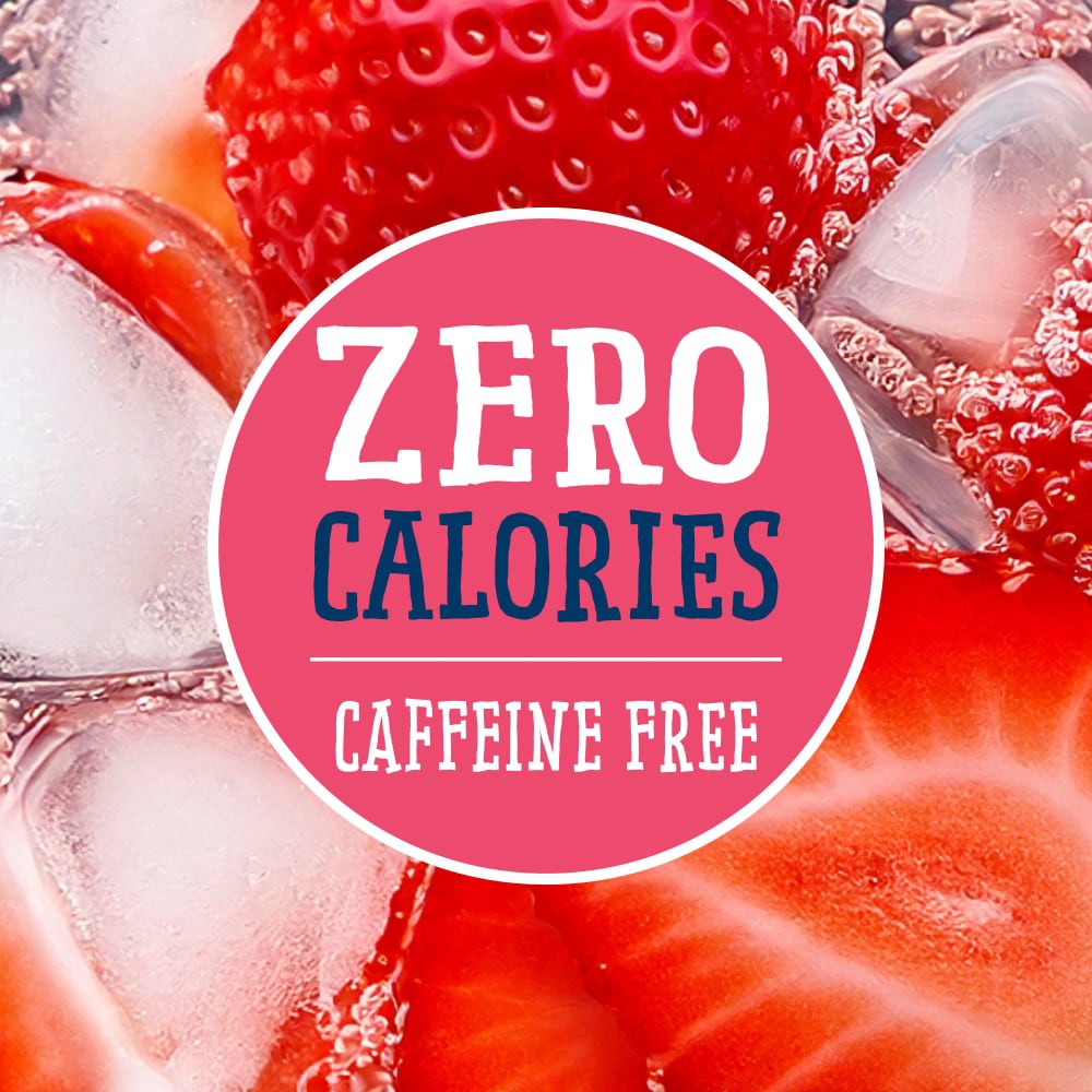 slide 2 of 4, Kroger® Zero Sugar Strawberry Sparkling Water, 1 liter