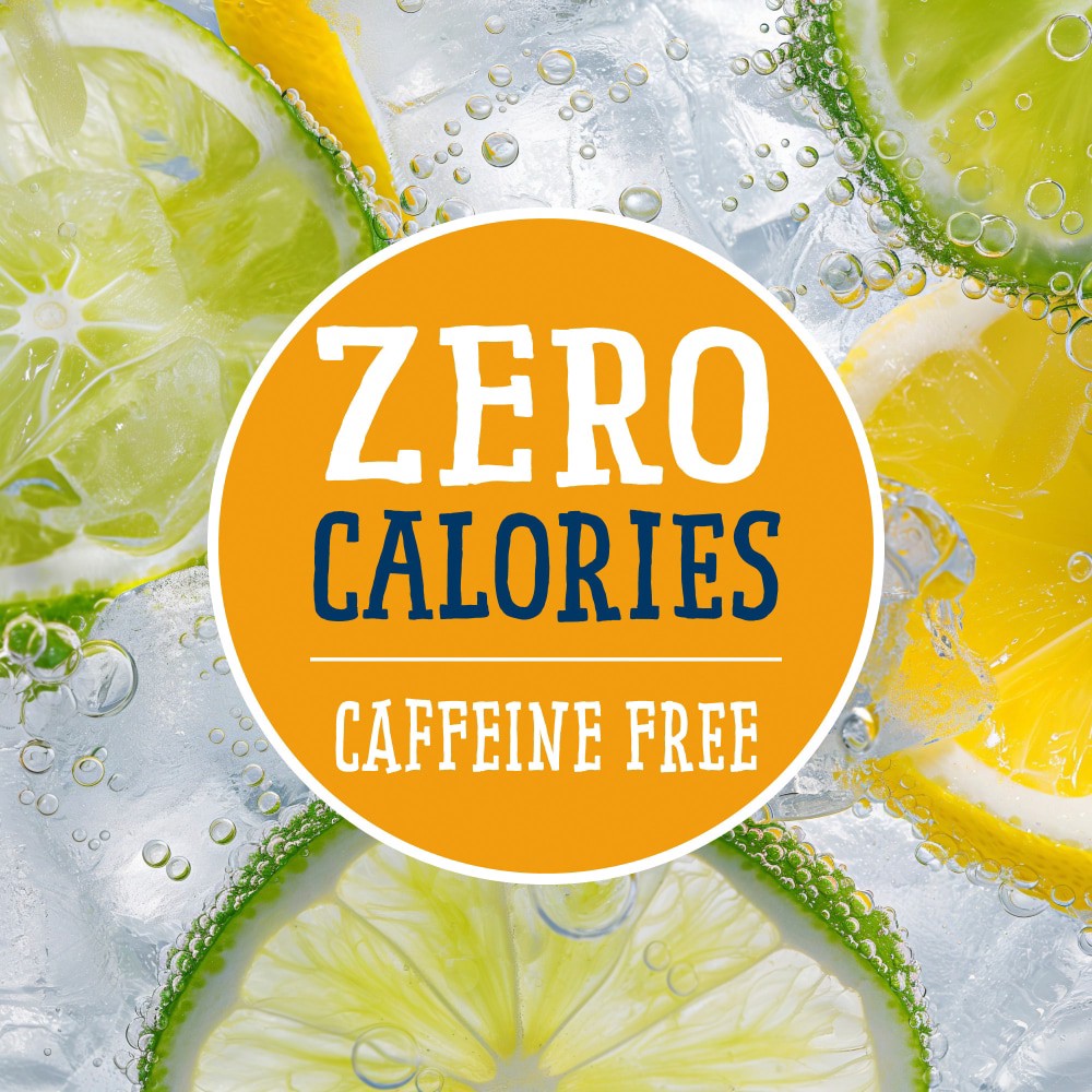 slide 3 of 4, Kroger® Zero Sugar Lemon Lime Sparkling Water, 1 liter