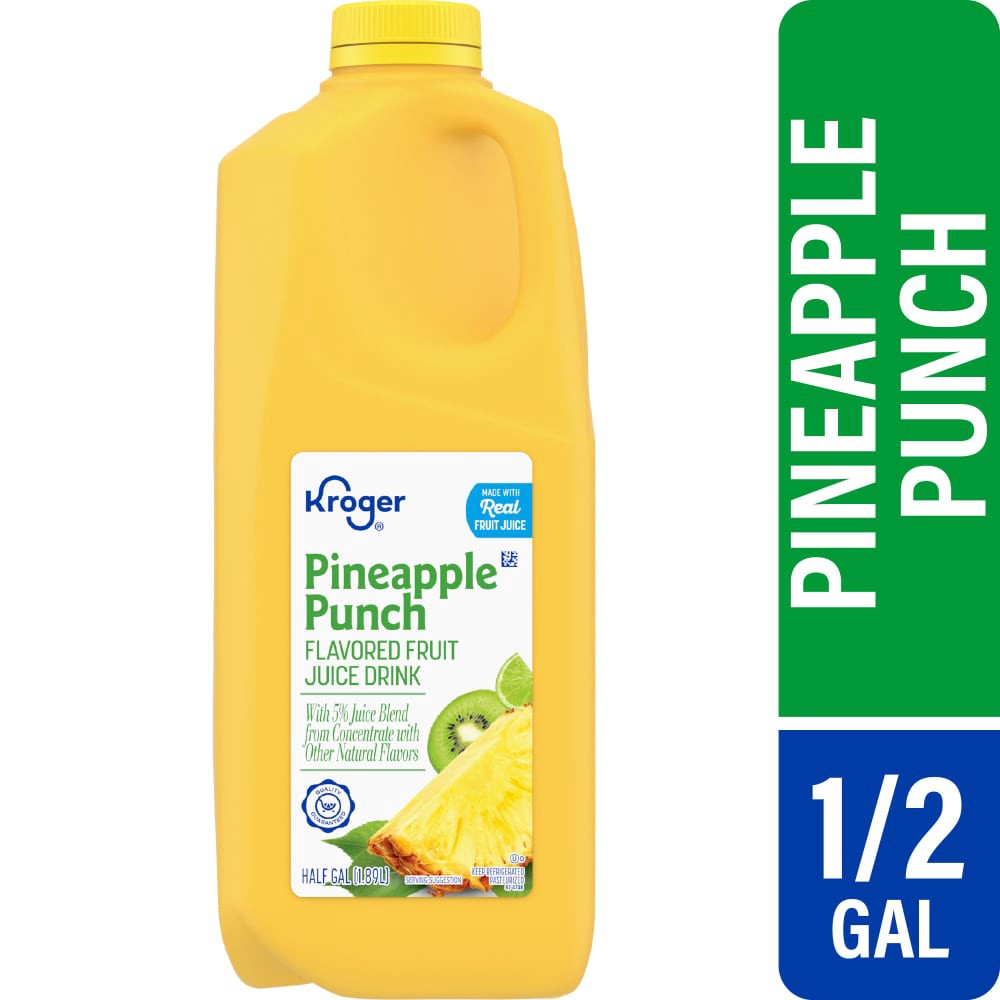 slide 3 of 4, Kroger® Pineapple Punch From Concentrate Juice Drink, 64 fl oz