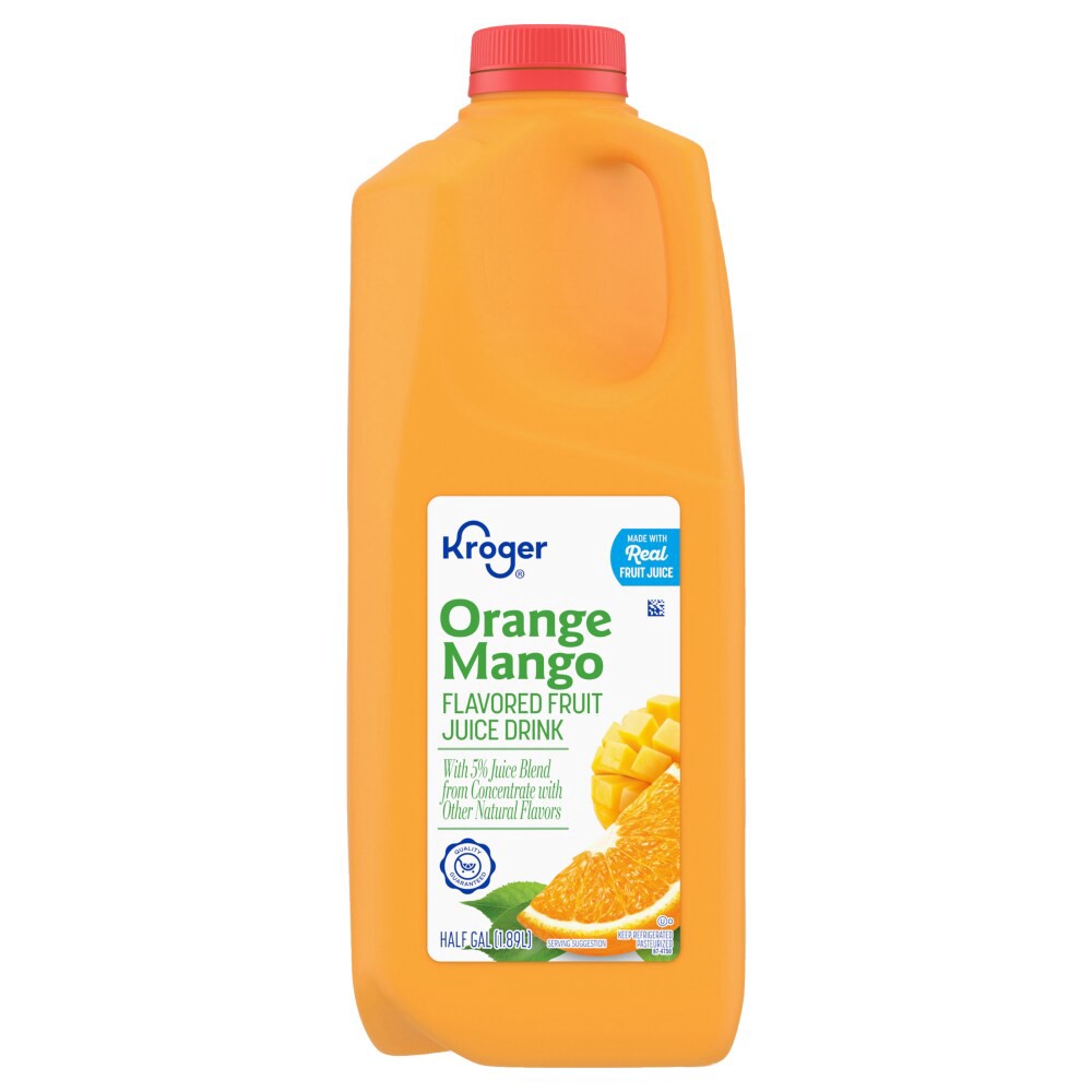 slide 2 of 4, Kroger® Orange Mango From Concentrate Flavored Fruit Juice Drink, 1/2 gal
