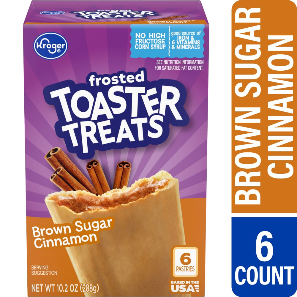 slide 3 of 5, Kroger® Toaster Treats - Brown Sugar Cinnamon, 6 ct
