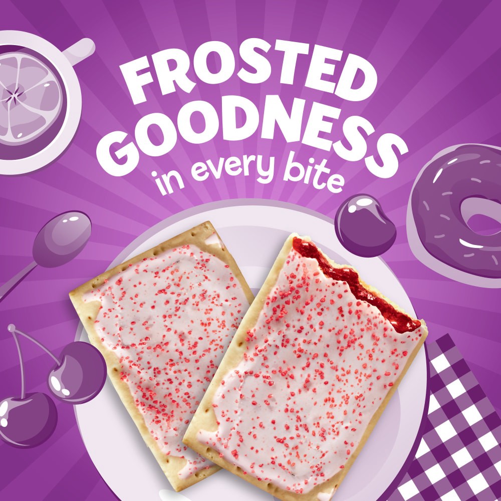 slide 2 of 5, Kroger® Frosted Toaster Treats - Cherry, 12 ct