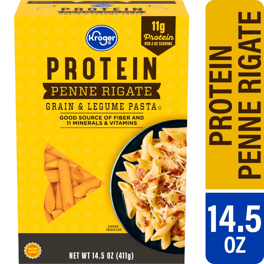 slide 3 of 3, Kroger® Protein Penne Pasta, 12 ct / 14.5 oz