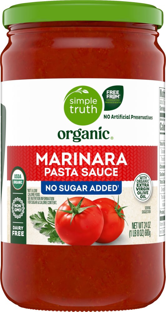 slide 3 of 4, Simple Truth Organic® Marinara Pasta Sauce, 24 oz