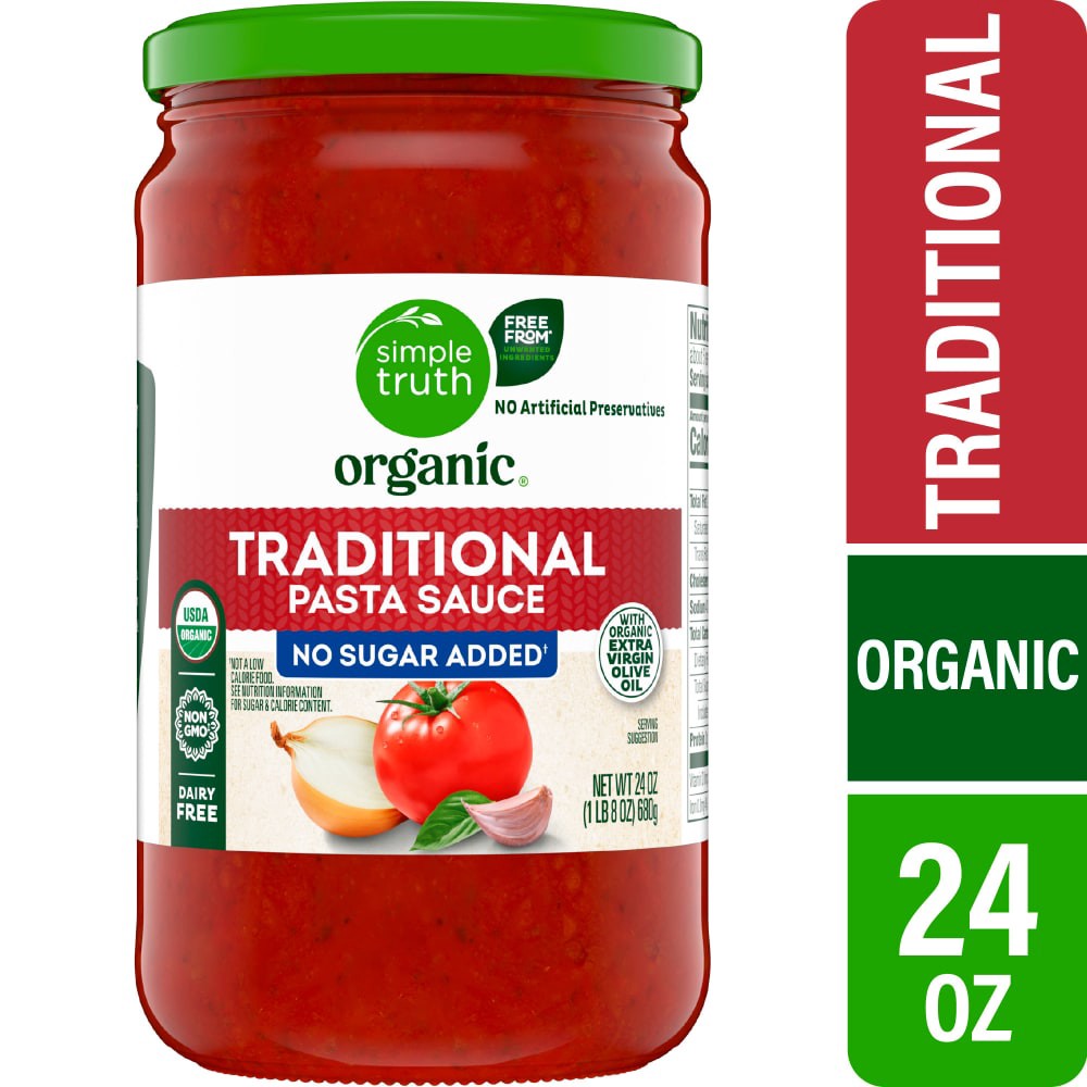 slide 3 of 3, Simple Truth Organic® Traditional Pasta Sauce, 24 oz