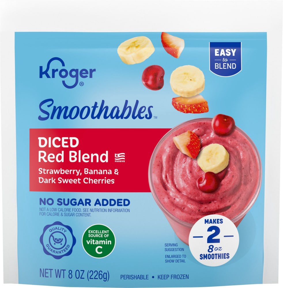 slide 2 of 2, Kroger® Smoothables™ Diced Red Blend Smoothie, 8 oz
