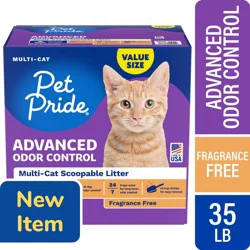 Pet Pride® Fragrance Free Advanced Odor Control Multi Cat Scoopable Litter Value Size