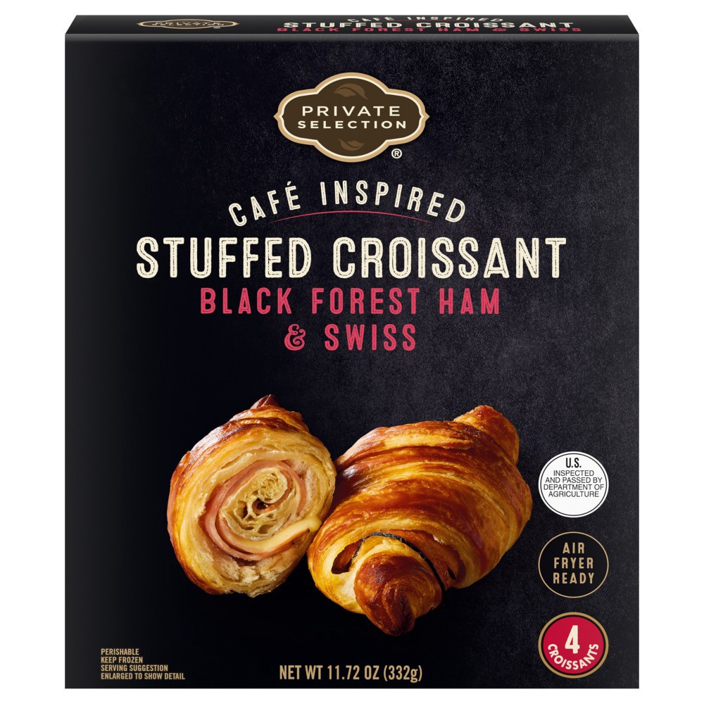 slide 1 of 1, Private Selection® Black Forest Ham and Swiss Stuffed Croissant, 11.72 oz
