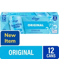 Kroger® Caffeine Free Original Sparkling Water, 12 ct / 12 fl oz