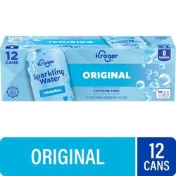 Kroger® Caffeine Free Original Sparkling Water, 12 ct / 12 fl oz