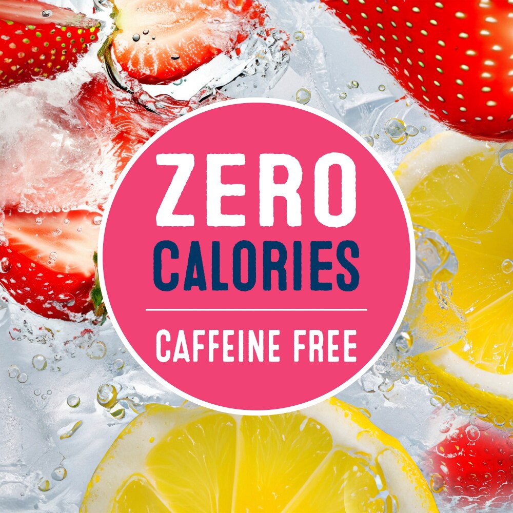 slide 4 of 4, Kroger® Caffeine Free Strawberry Lemonade Sparkling Water, 12 ct; 12 fl oz