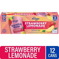 Kroger® Caffeine Free Strawberry Lemonade Sparkling Water
