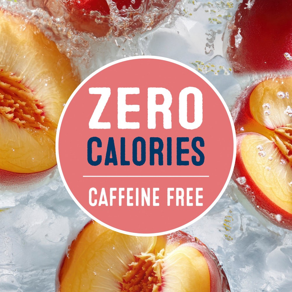 slide 3 of 4, Kroger® Caffeine Free Peach Sparkling Water Cans, 12 ct; 12 fl oz