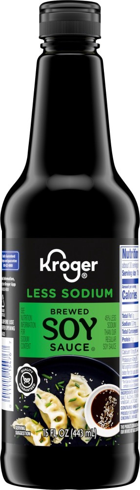 slide 2 of 2, Kroger® Less Sodium Soy Sauce, 15 fl oz