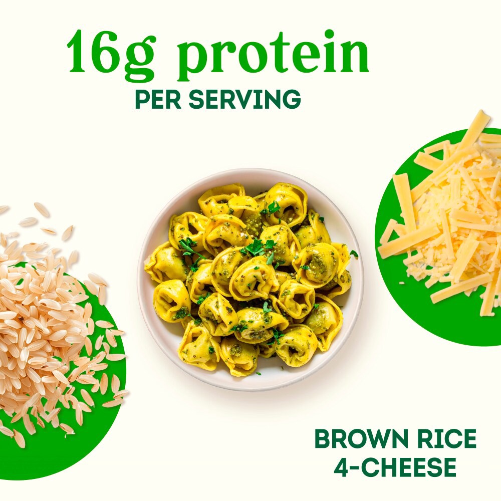 slide 3 of 4, Simple Truth® Protein Brown Rice 4-Cheese Stuffed Tortelloni Pasta, 12 oz