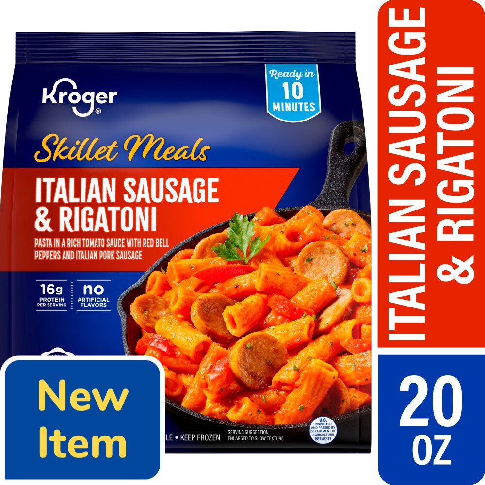 slide 1 of 1, Kroger® Italian Sausage and Rigatoni Skillet Meals, 20 oz
