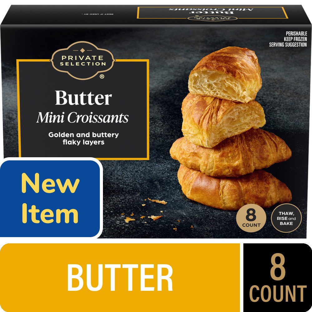 slide 1 of 1, Private Selection® Butter Mini Croissants, 8 ct; 12 oz