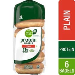 Simple Truth® Protein Plain Bagels